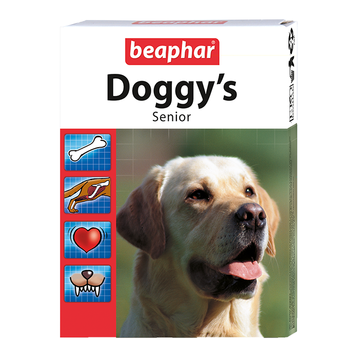 Beaphar Кормовая добавка Doggy’s Senior для собак старше 7 лет,  75 таб